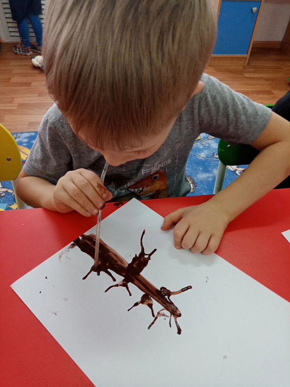 Рисунки кляксография в детском саду
